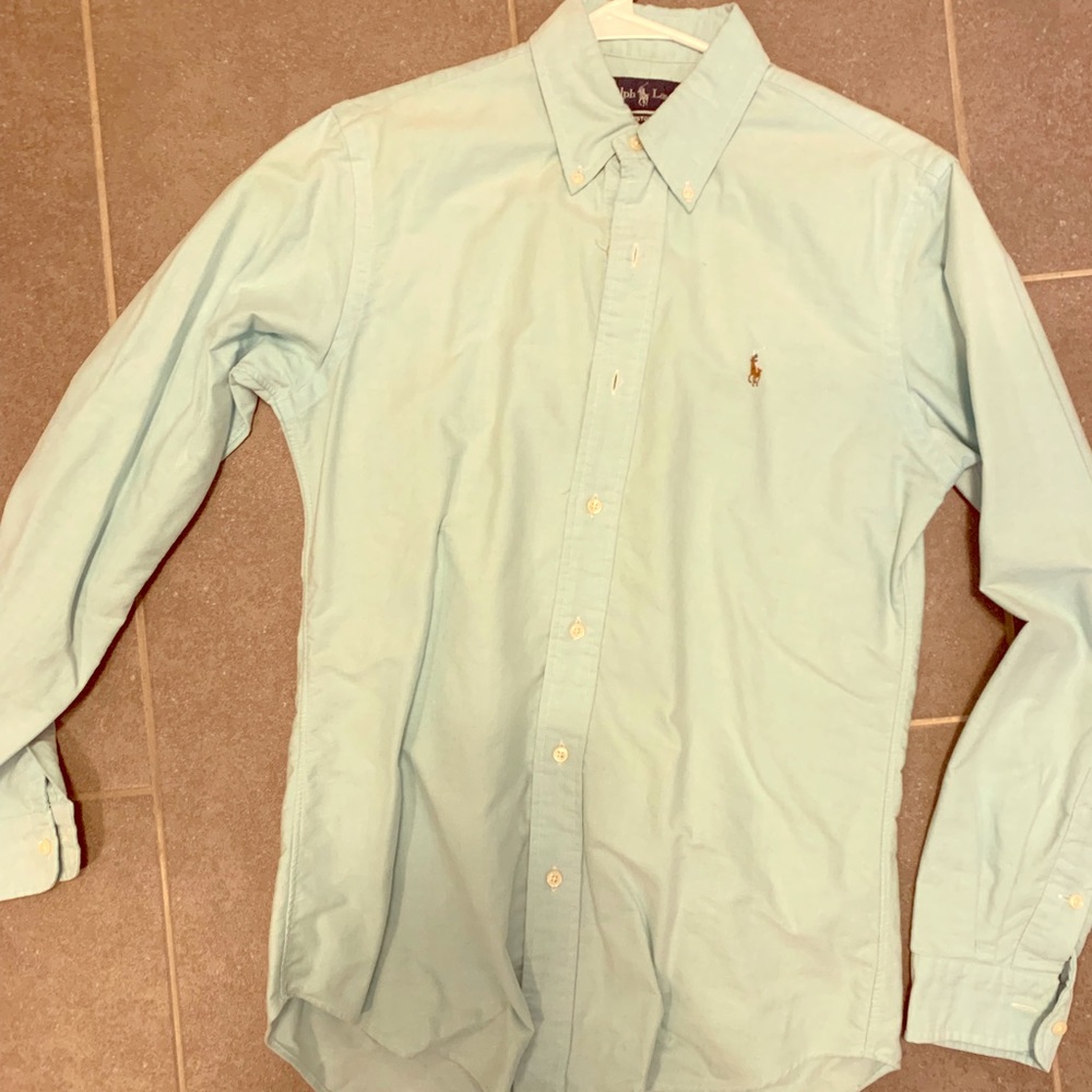 Men’s teal polo shirt